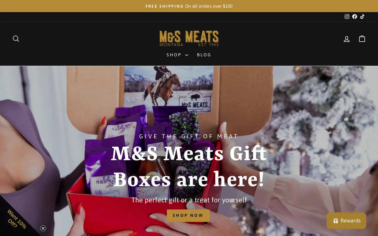 M&S Meats Montana screenshot