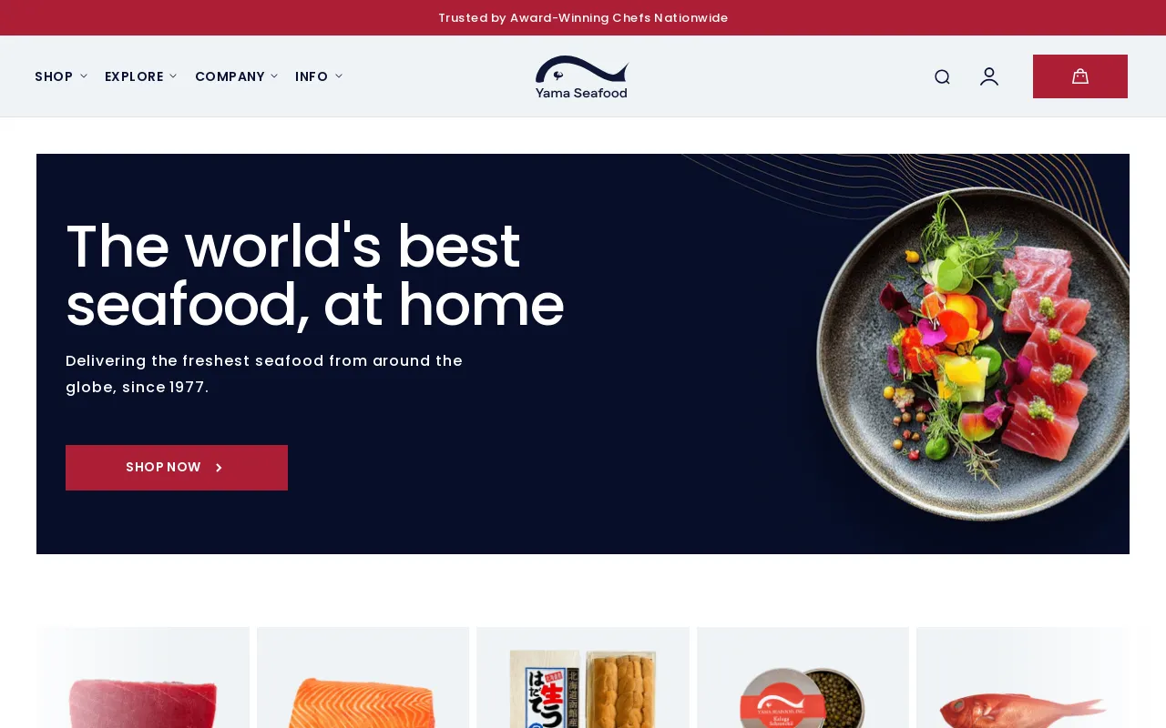 shop.yamaseafood.com screenshot