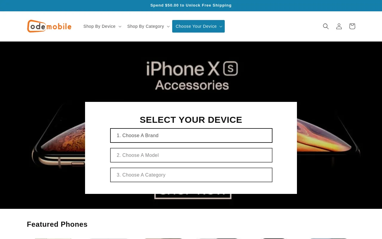 OdeMobile website screenshot