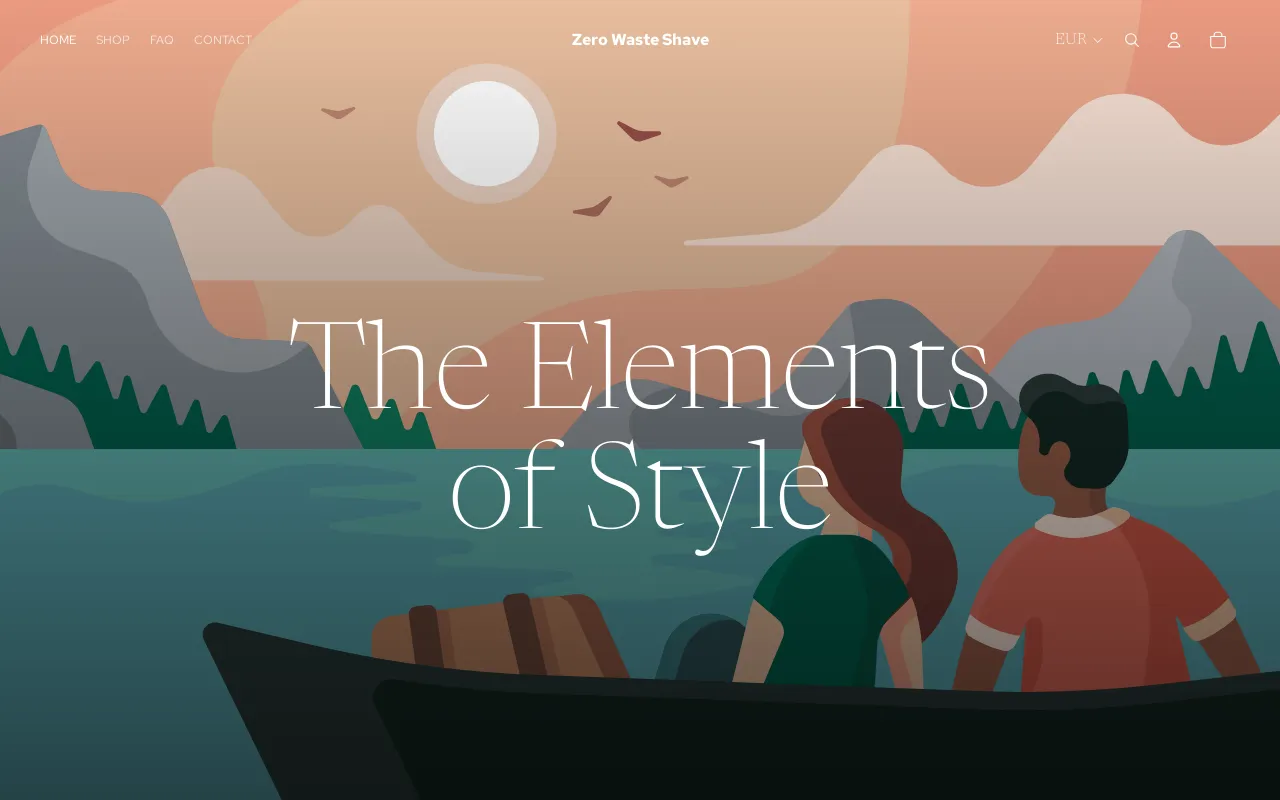 Zero Waste Shave website screenshot