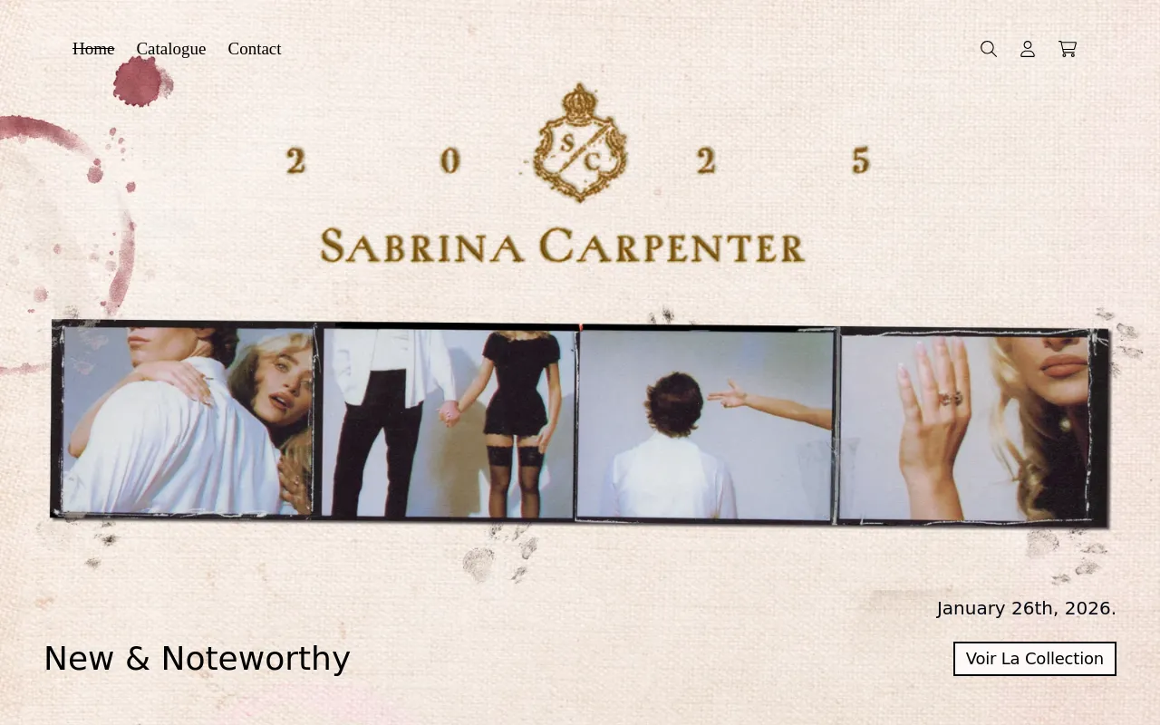 Store Sabrina Carpenter screenshot