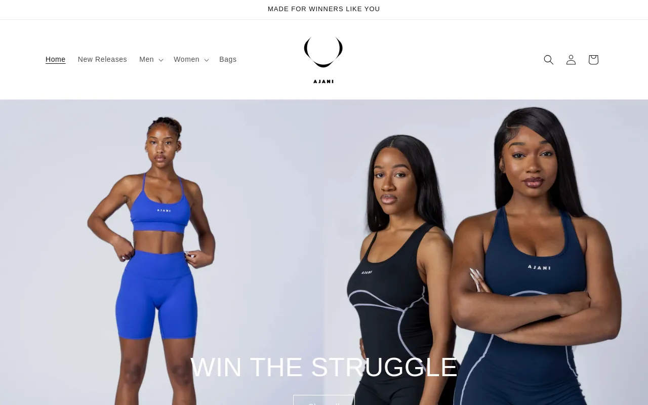 Ajani Sportswear screenshot