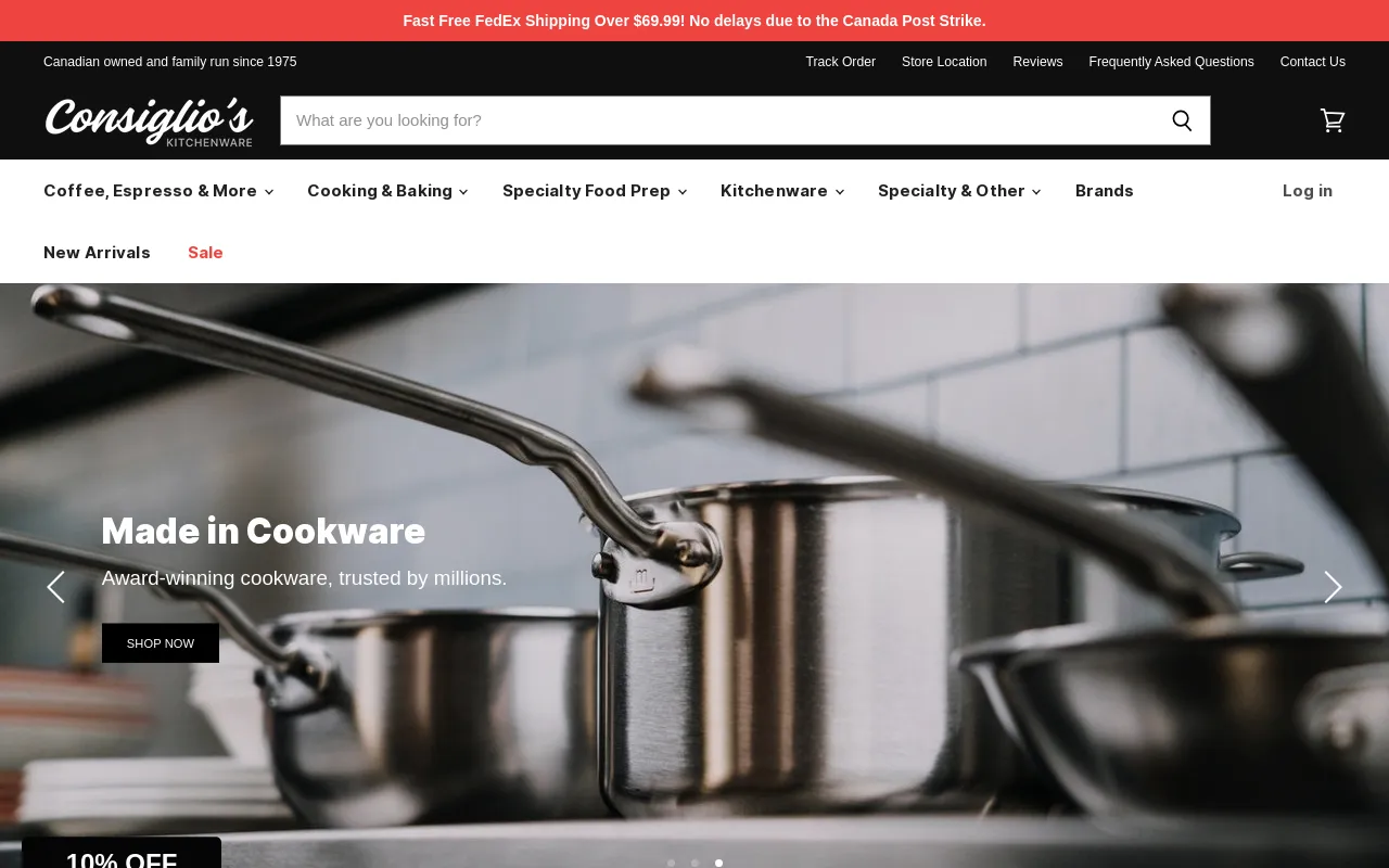 Consiglio's Kitchenware screenshot