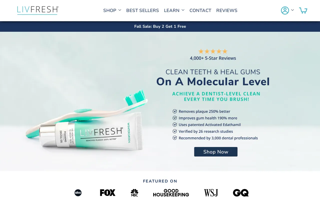 LIVFRESH Store screenshot