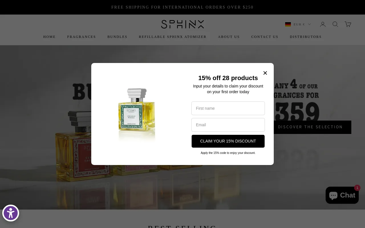 Sphinx Cosmetics screenshot