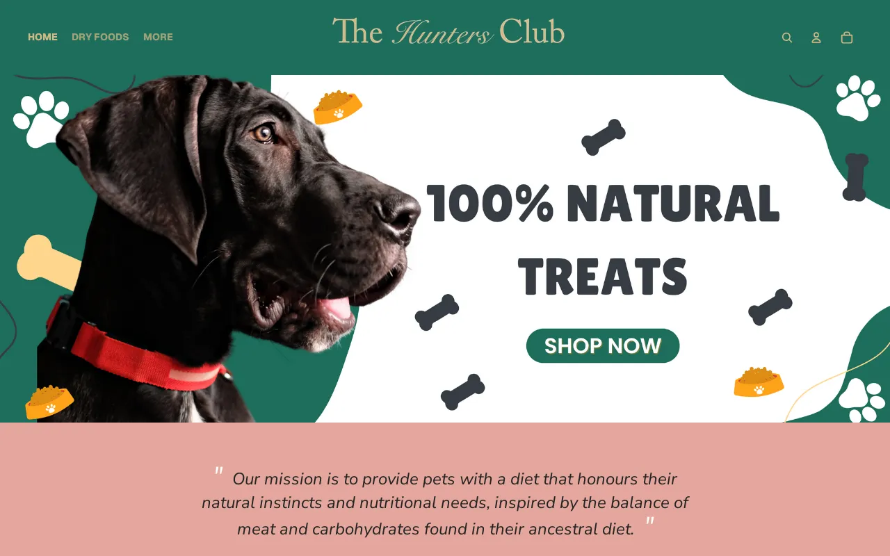 TheHuntersClub website screenshot