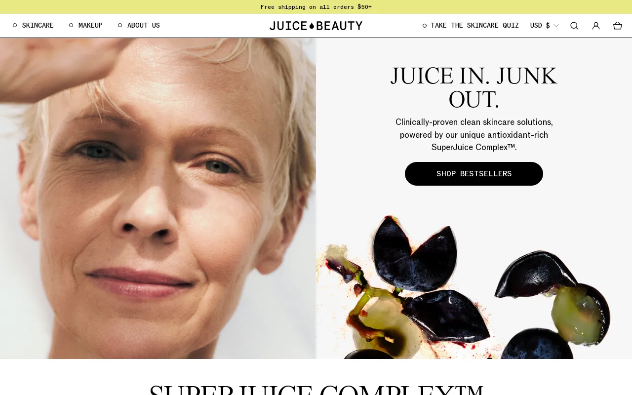 Juice Beauty screenshot