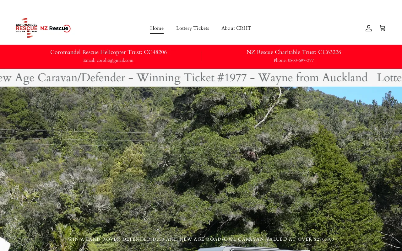 CRHT website screenshot