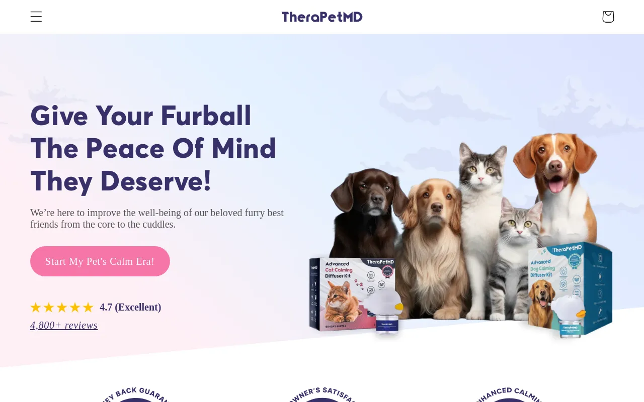 TheraPetMD screenshot