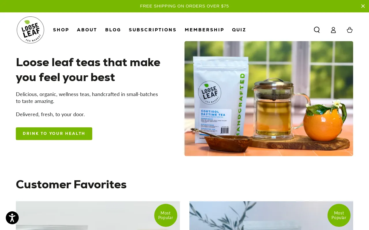 Loose Leaf Tea Market screenshot