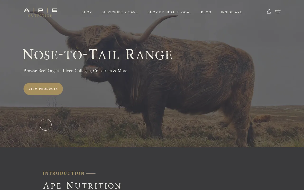 APE Nutrition screenshot