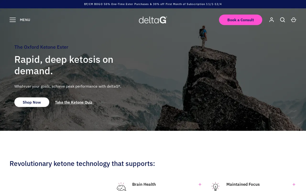 deltaG Ketones screenshot