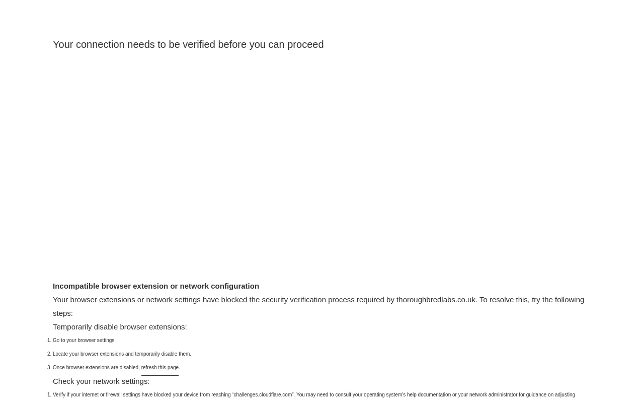 Thoroughbred Labs screenshot