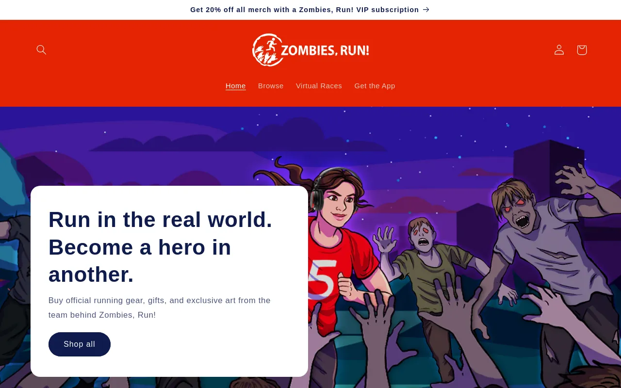 Zombies, Run! Shop screenshot
