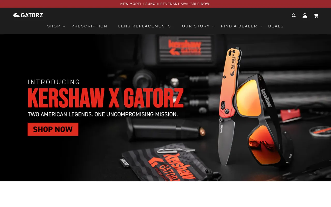 GATORZ Eyewear screenshot