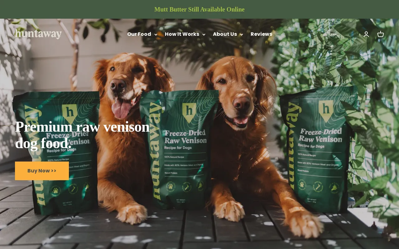 Huntaway website screenshot