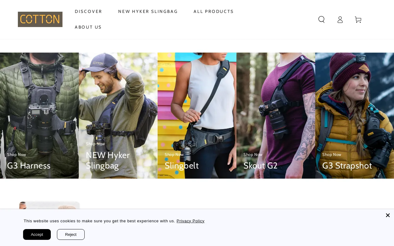 Cotton Camera Carrying Systems screenshot