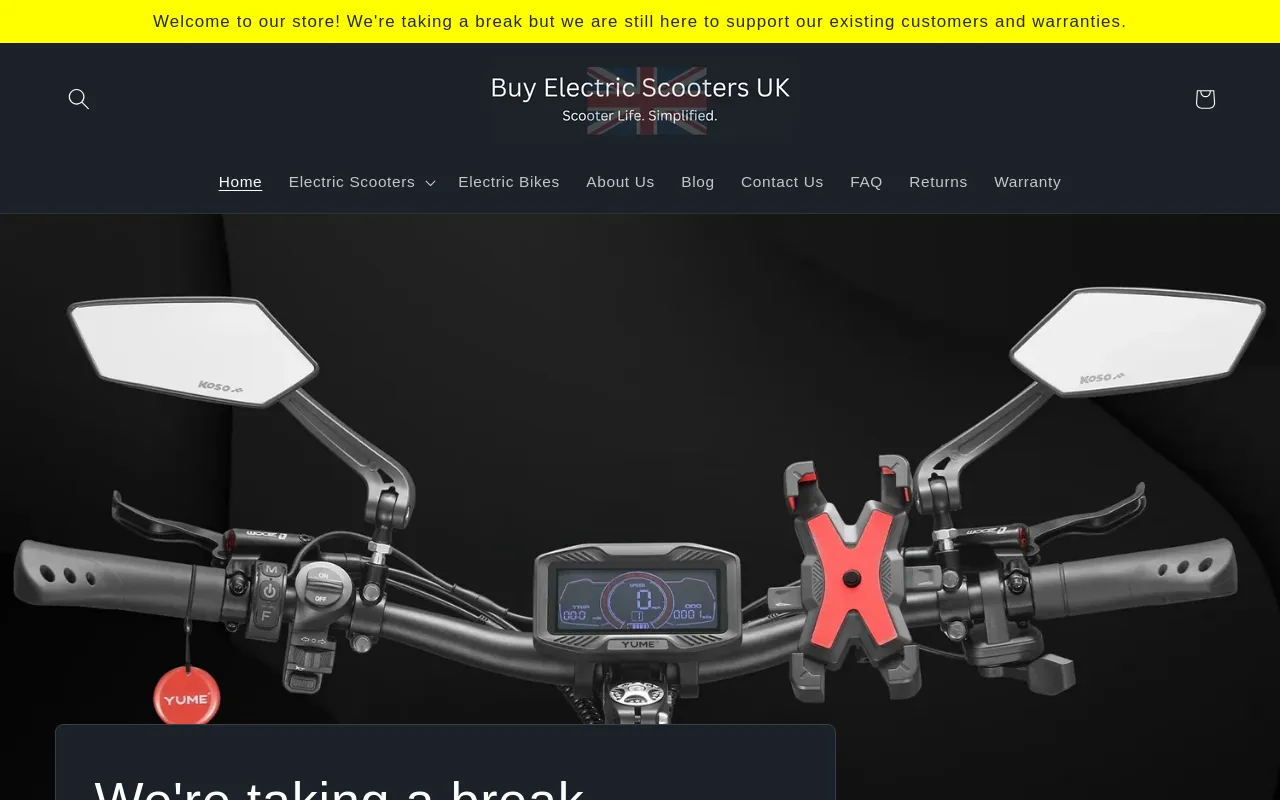 Buy Electric Scooters UK screenshot
