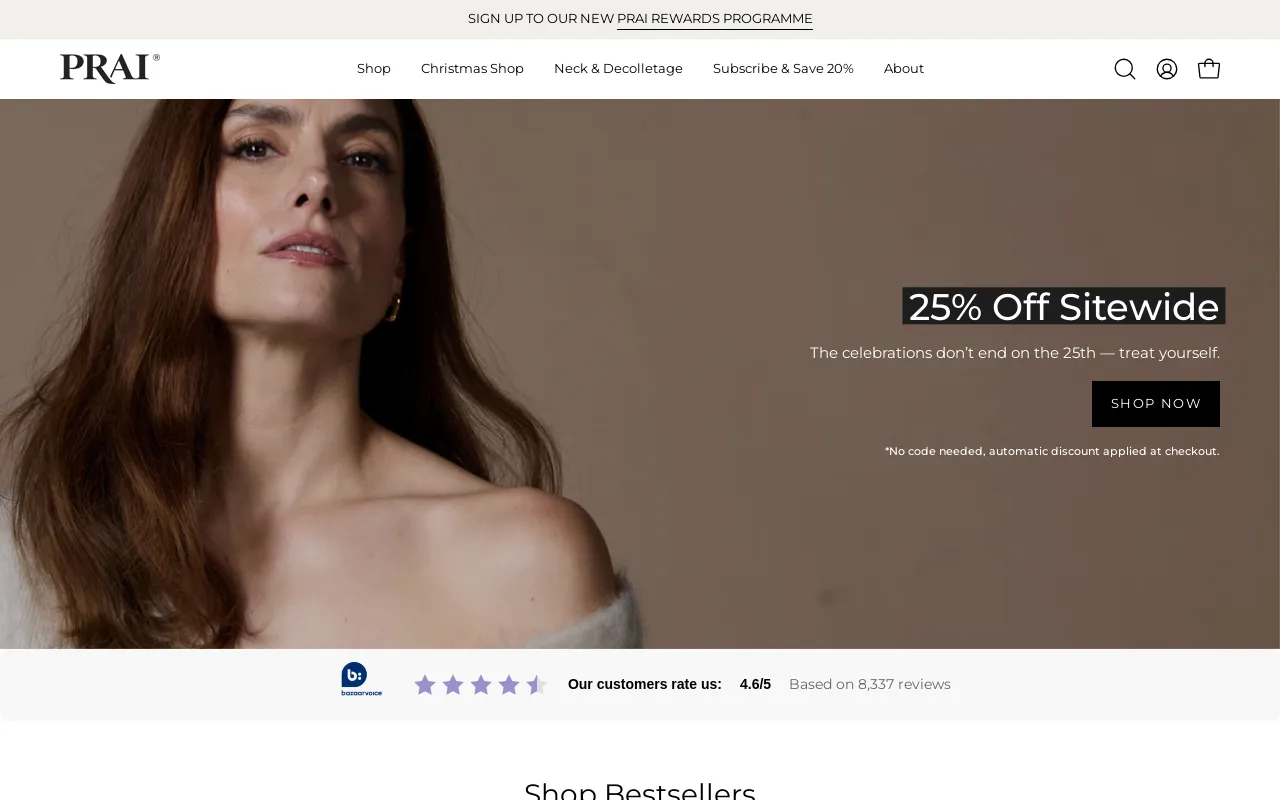 PRAI Beauty UK screenshot