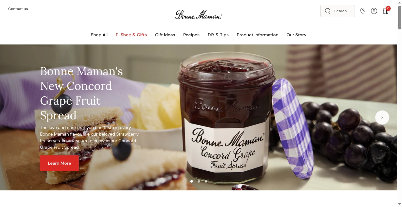 Bonne Maman USA screenshot