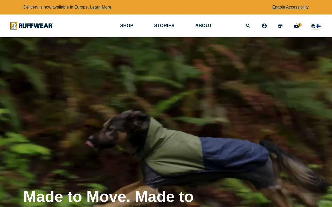 Ruffwear UK screenshot