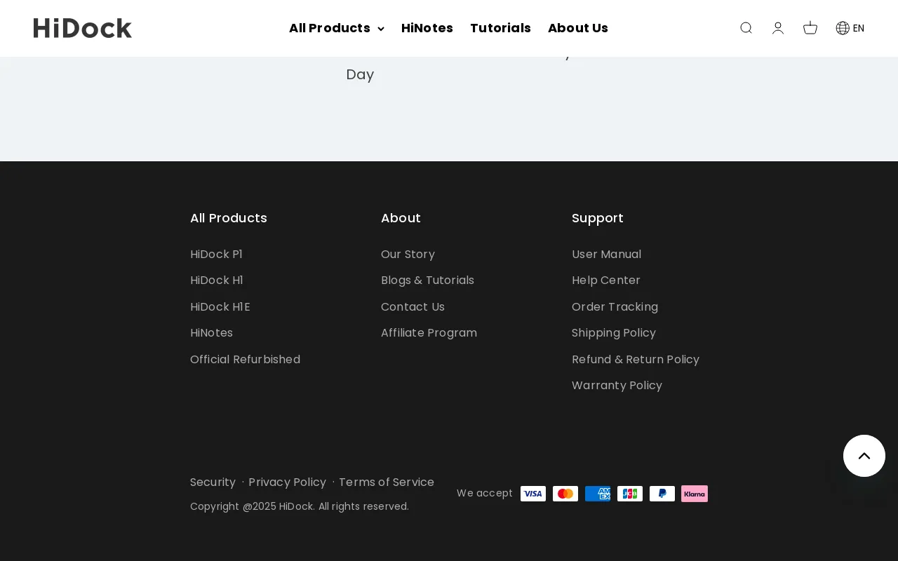 HiDock screenshot