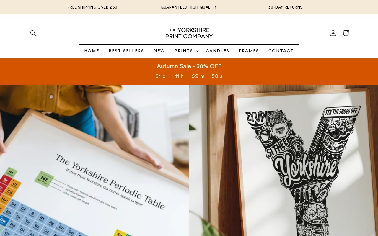 TheYorkshirePrintCompany screenshot
