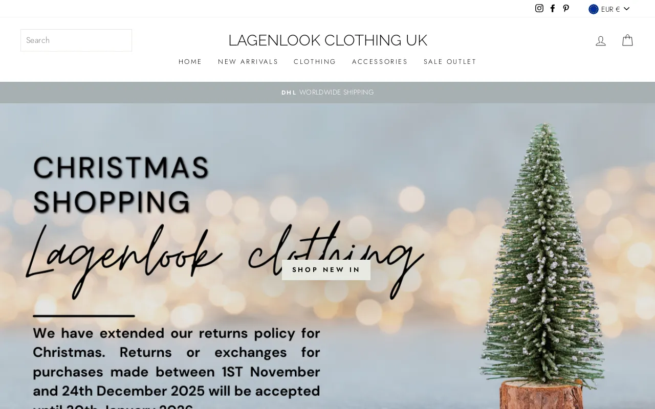 LAGENLOOK CLOTHING UK screenshot
