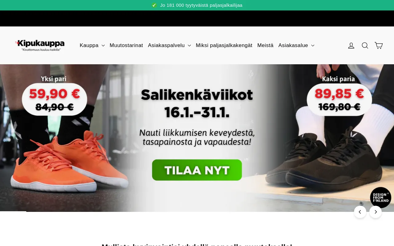 Kipukauppa.com screenshot