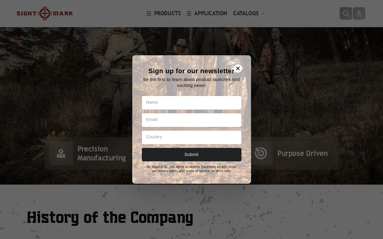 Sightmark.com screenshot