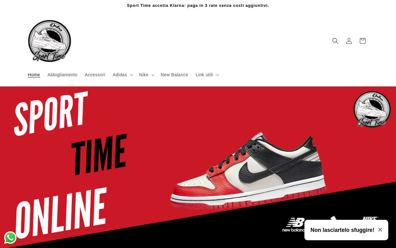 sport time online screenshot