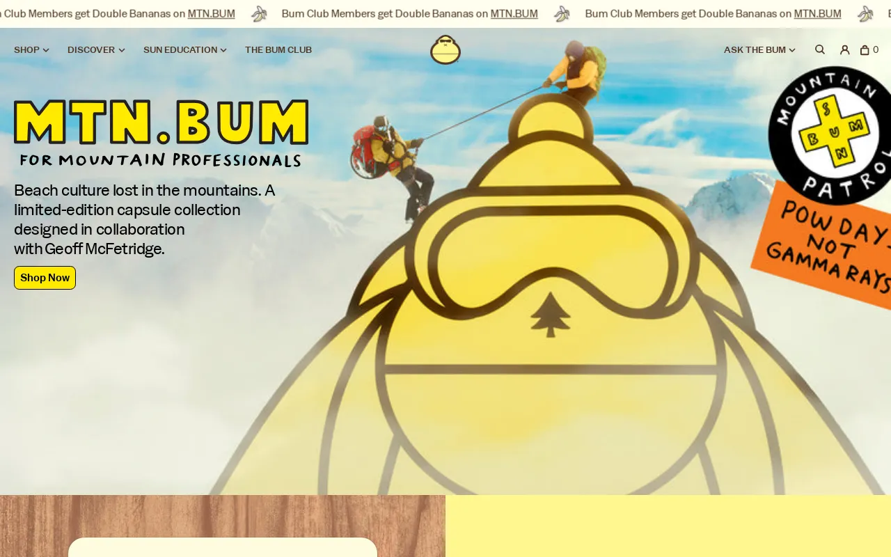 Official Sun Bum® Website screenshot