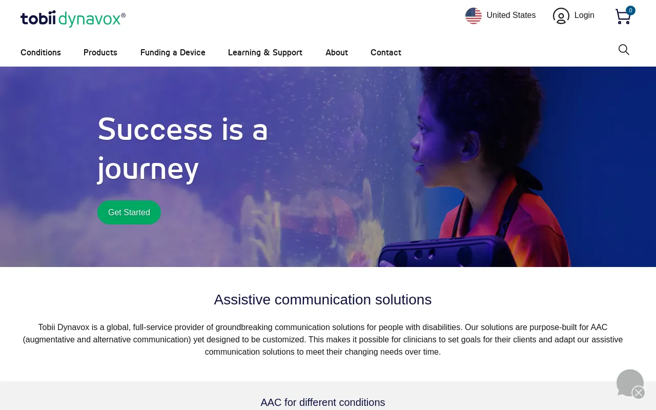 Tobii Dynavox US screenshot