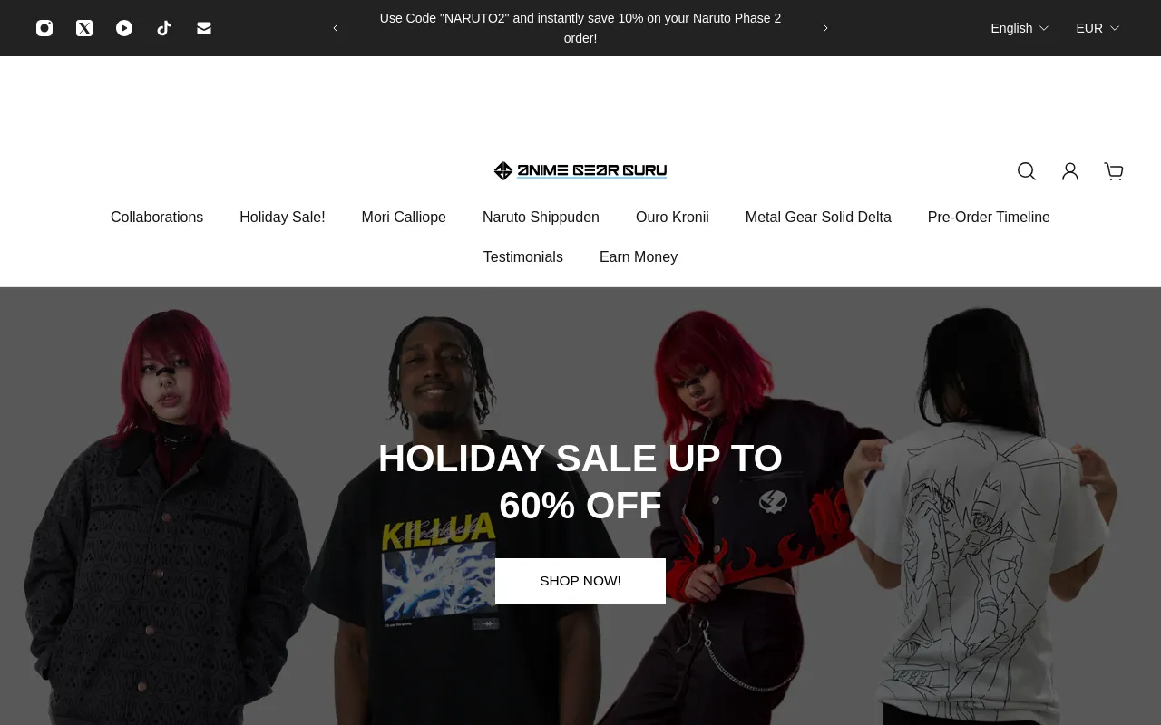 Anime Gear Guru screenshot