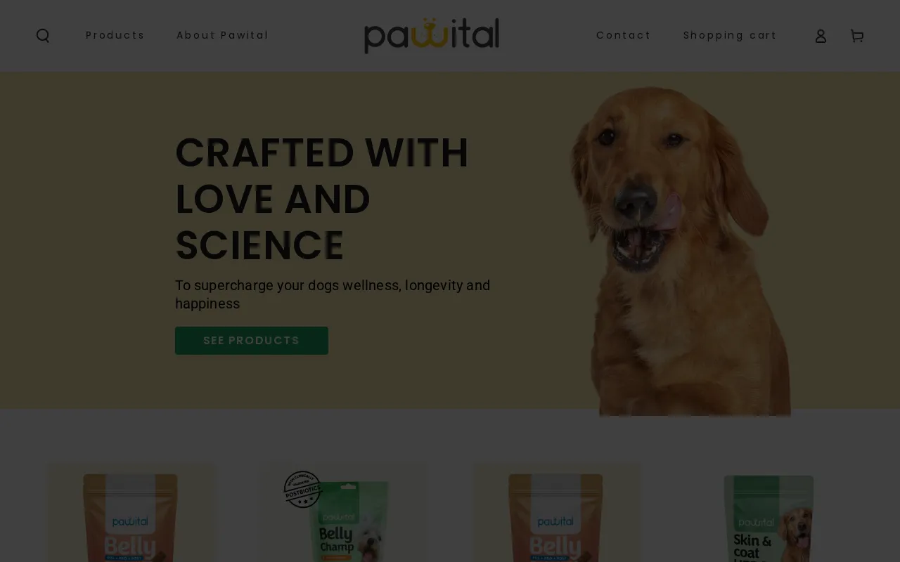 pawital website screenshot