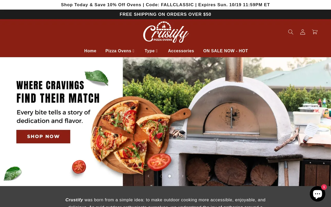Crustify Pizza Ovens screenshot