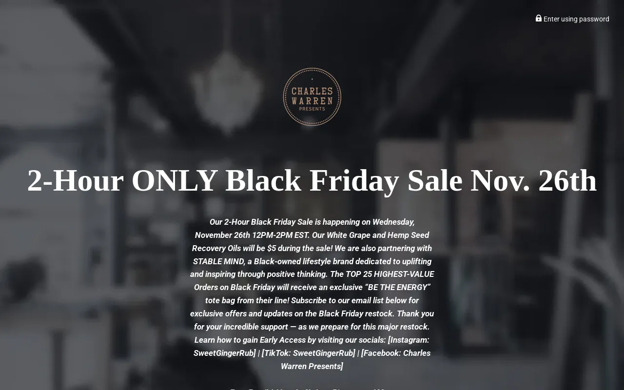 Charles Warren Presents screenshot