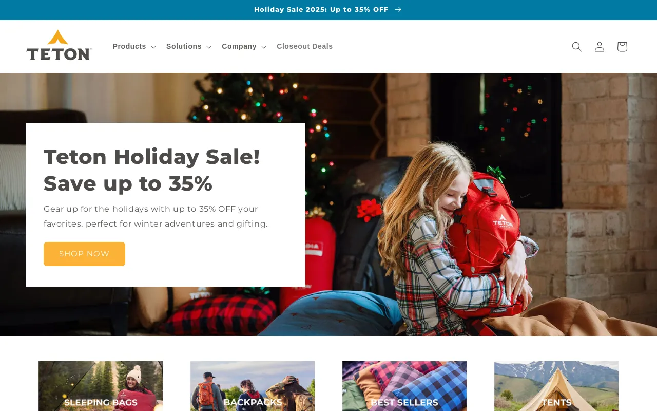 Teton Gear screenshot