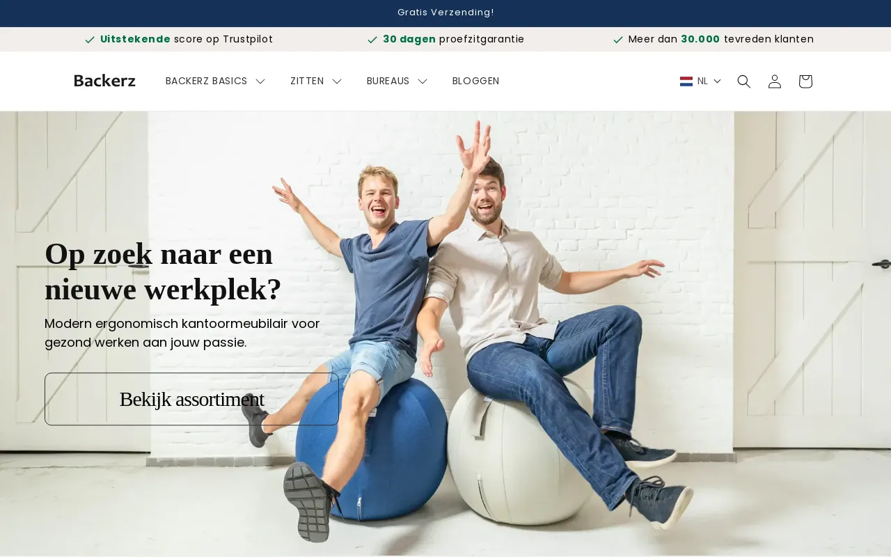 Backerz website screenshot