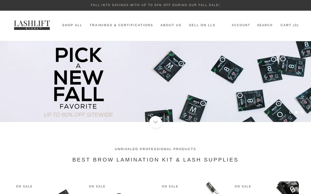 LashLift Store screenshot