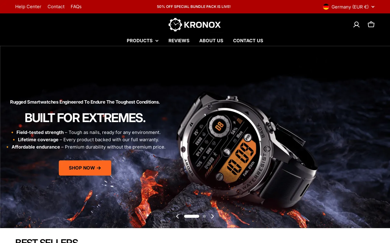 Kronox website screenshot