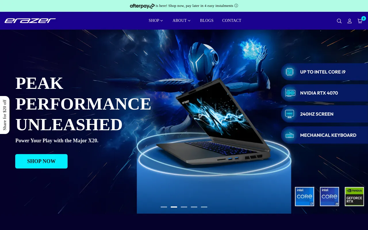 ERAZER Australia screenshot