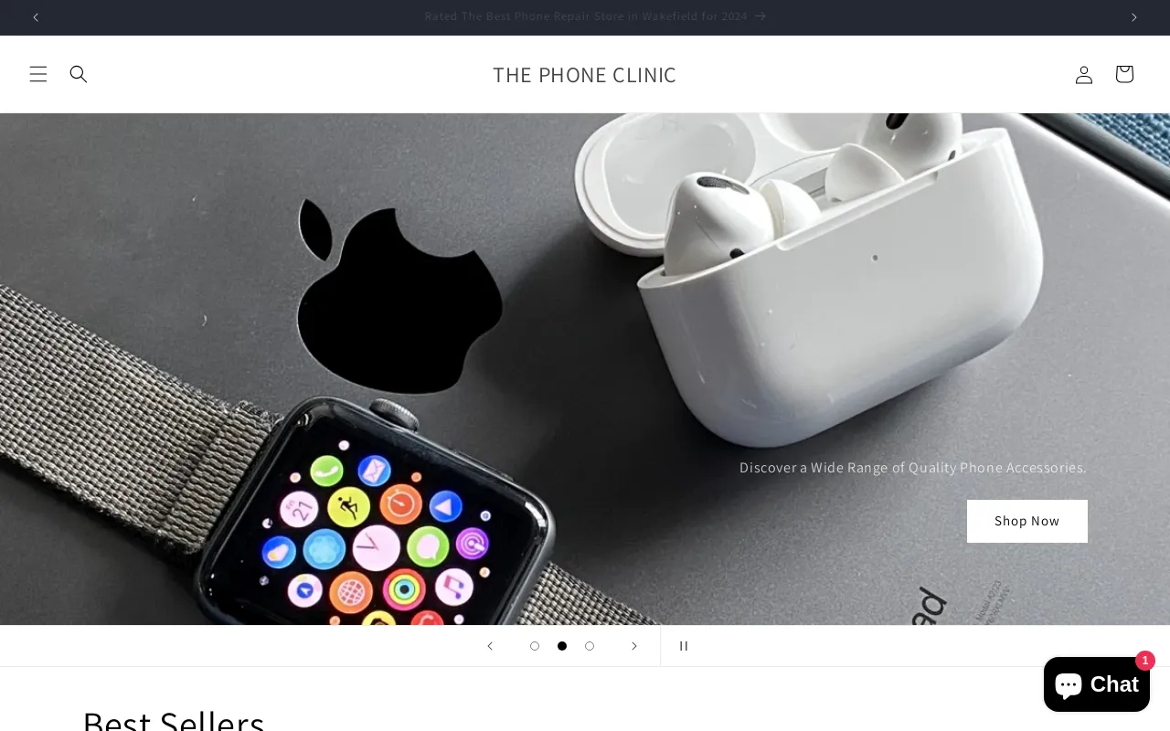 THE PHONE CLINIC website screenshot
