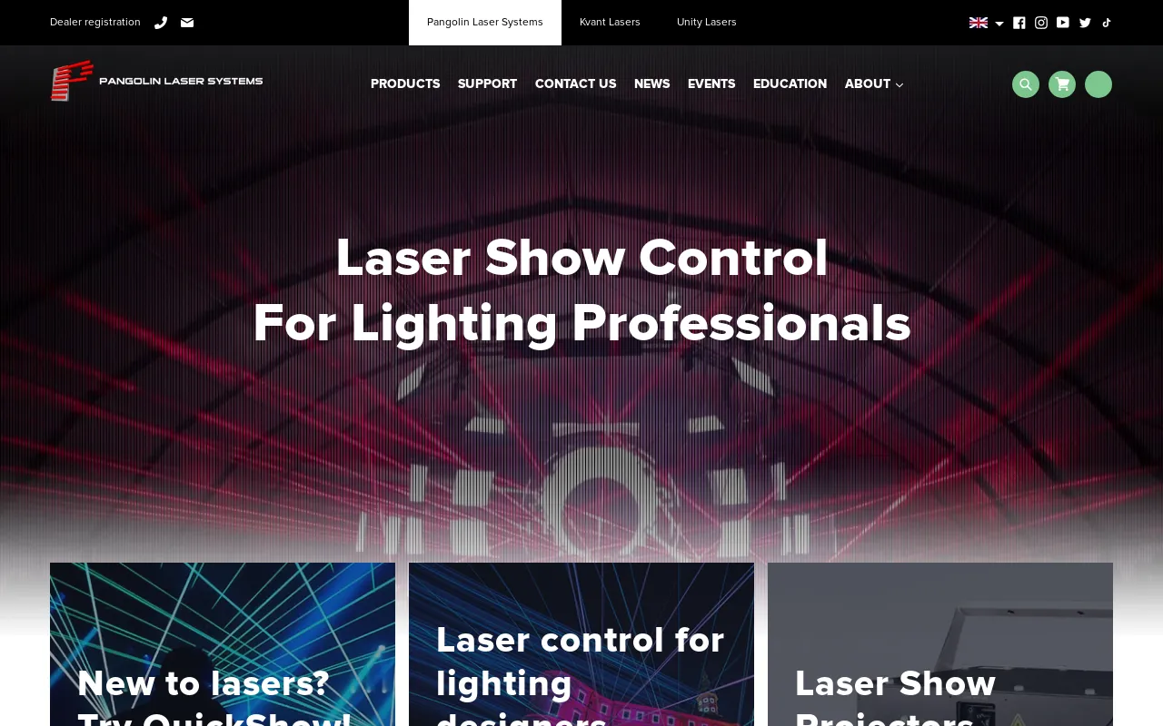 Pangolin Laser Systems, Inc screenshot