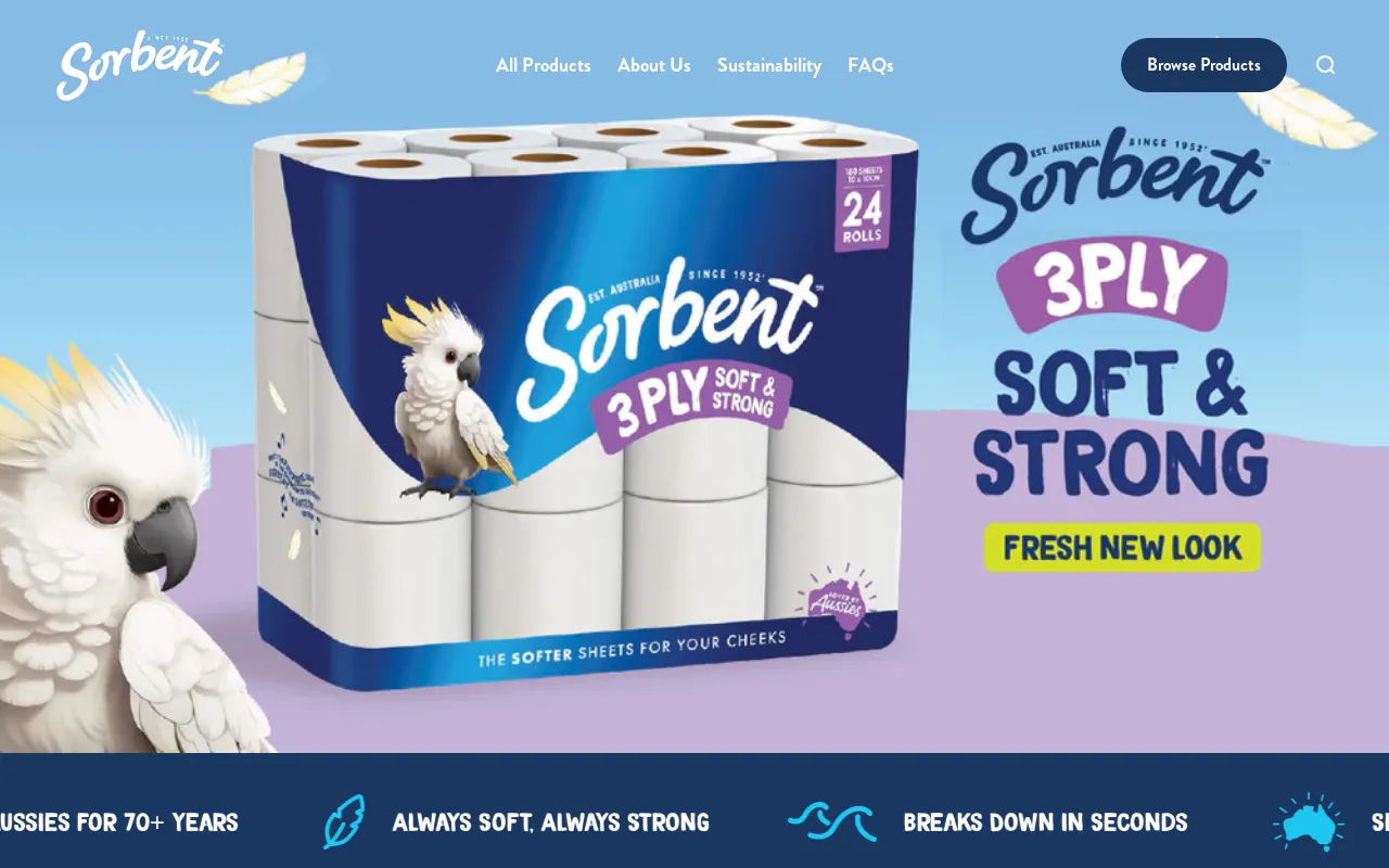 Sorbent website screenshot