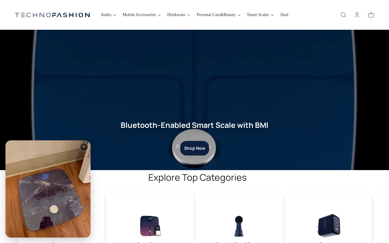 Technofashion website screenshot