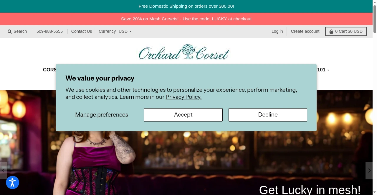 Orchard Corset screenshot