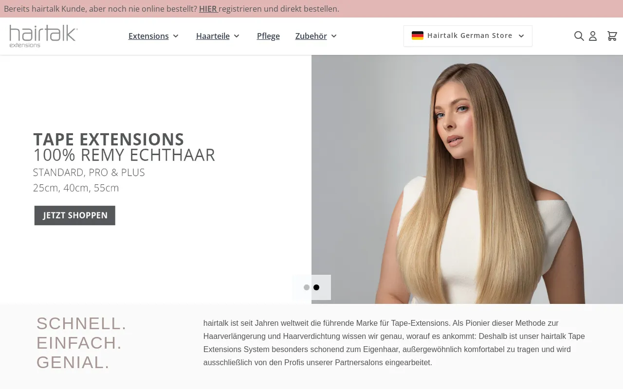 hairtalk extensions screenshot