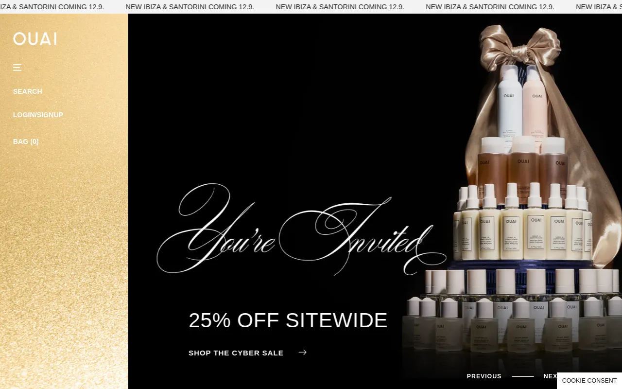 OUAI Haircare screenshot