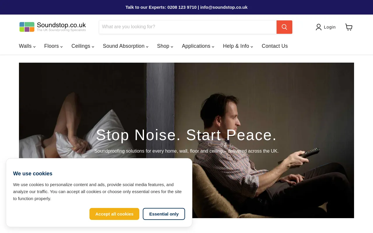 Soundstop.co.uk screenshot